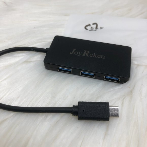 4 Ports USB 3.0 Hub Portable Data Hub For Mac PC JoyReken - Picture 2 of 3